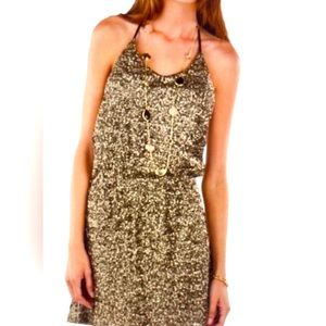 Super cute Quinn gold sequin mini dress. Size S